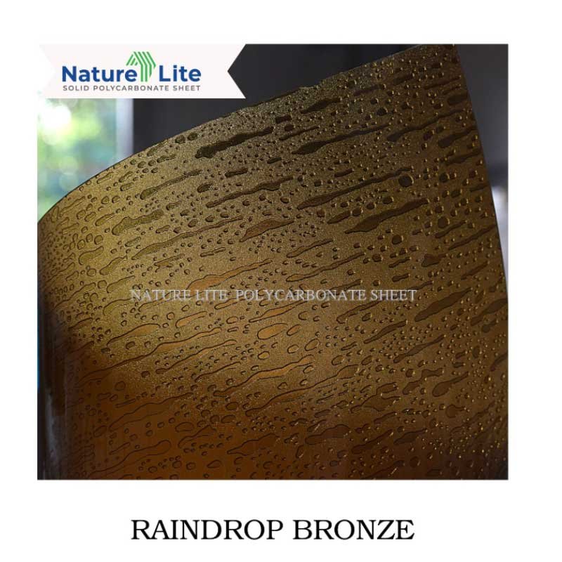 raindrop embossed polycarbonate sheet
